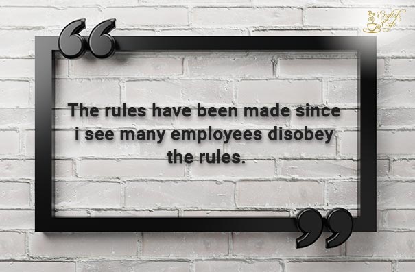 Passive voice Have been made