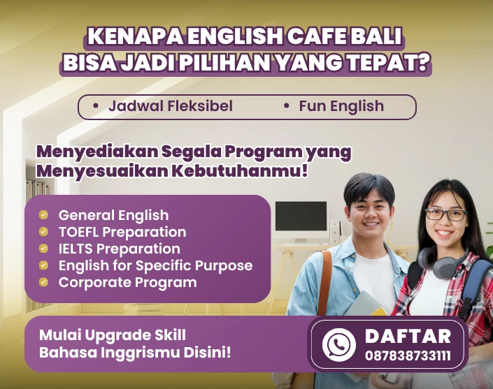 memilih kursus bahasa inggris