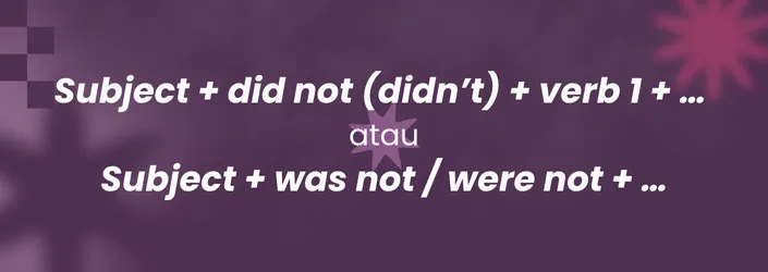 past tense negatif