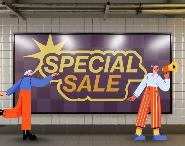 advertisement text