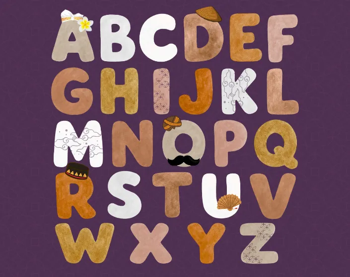indonesian alphabet