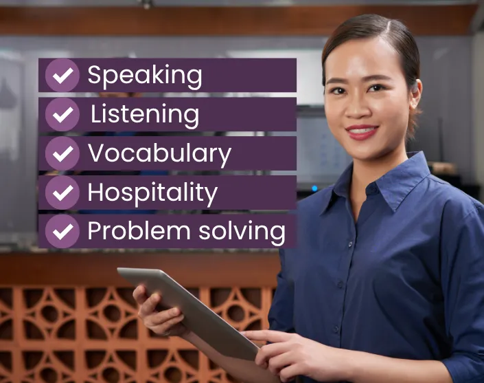 English skills for restaurant staff